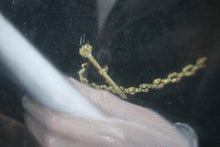 Load image into Gallery viewer, Large Antique Victorian Pastel Painting Portrait Gentleman in Gold Gesso Frame