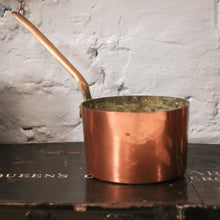 Load image into Gallery viewer, Antique Heavyweight Brass Saucepan - 6.25"
