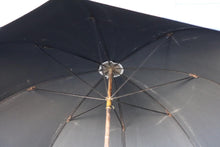 Load image into Gallery viewer, Antique Victorian Black Silk Parasol / Umbrella