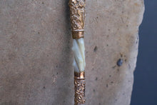 Load image into Gallery viewer, Antique Victorian Black Silk Parasol / Umbrella