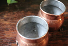 Load image into Gallery viewer, Early 20th.C Arts and Crafts Copper Condiment Pots