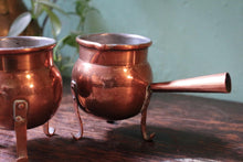 Load image into Gallery viewer, Early 20th.C Arts and Crafts Copper Condiment Pots