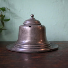 Load image into Gallery viewer, Antique Ship's Capstan Pewter Inkwell