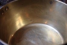 Load image into Gallery viewer, Large Antique Brass Fire Pot / Jam Pan / Plant Pot