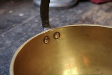 Load image into Gallery viewer, Large Antique Brass Fire Pot / Jam Pan / Plant Pot