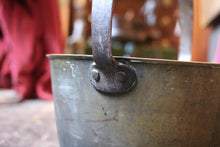 Load image into Gallery viewer, Large Antique Brass Fire Pot / Jam Pan / Plant Pot