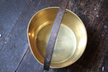 Load image into Gallery viewer, Large Antique Brass Fire Pot / Jam Pan / Plant Pot