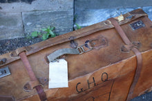 Load image into Gallery viewer, Antique Wooden Framed Steamer Trunk