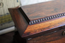 Load image into Gallery viewer, Georgian Regency Rosewood Tea Caddy