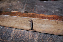 Load image into Gallery viewer, Antique Wooden Jack Plane – 24” Hand Tool with Shaped Handle & Iron Blade