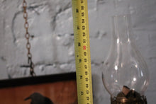 Load image into Gallery viewer, Edwardian Pink Glass Oil Lamp – Cranberry Glass & Brass, Hinks No. 2 Burner