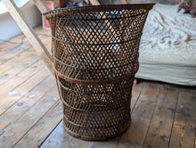 Load image into Gallery viewer, Vintage 70s Tall Rattan Tub Chair