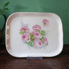 Load image into Gallery viewer, Vintage Empire Ware Ceramic Rose Tray / Platter – England C.1930s