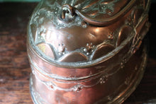 Load image into Gallery viewer, Antique Indian Copper Cricket Box – Hand Tooled and Pierced