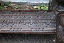 Load image into Gallery viewer, Antique C.1850 Hand-Carved Table with Mythical Sea Creatures – 97.5 x 69.5 x 57cm