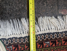 Load image into Gallery viewer, 5'5" x 2'9.5" - Vintage Afghan Balouch Wool Prayer Rug | Deep Red & Black Tones - 90 x 166 cm
