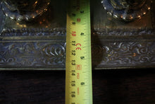 Load image into Gallery viewer, Ornate Antique Victorian Brass Double Inkwell