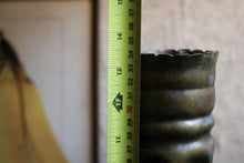 Load image into Gallery viewer, Twisted Trench Art Shell Case Vase – WWI Era