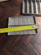 Load image into Gallery viewer, Set of 3 Vintage Industrial Chocolate Moulds – Ribbed & Diamond Patterned – c.1930s