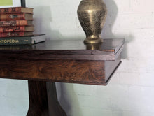 Load image into Gallery viewer, Antique Georgian Regency Rosewood Foldover Card Table on Scroll Feet - C.1830