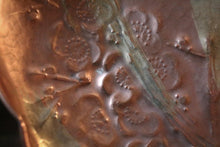 Load image into Gallery viewer, Antique Japanese Copper Blossom Dish – Floral Scalloped Bowl