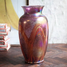 Load image into Gallery viewer, Hand-Painted 19th.C Porcelain Dresden Urn Vase with Figural Mask Handles