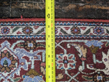 Load image into Gallery viewer, Large Vintage Hand-Knotted Wool Rug – Geometric Medallion & Floral Border – 7'1" × 5'