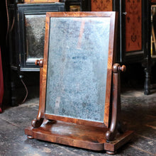 Load image into Gallery viewer, Antique Mahogany Swing Mirror with Original Glass