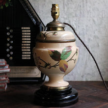 Load image into Gallery viewer, Antique Chinese Oil Lamp Base Converted to Table Lamp