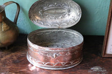 Load image into Gallery viewer, Antique Indian Copper Cricket Box – Hand Tooled and Pierced