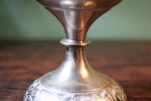 Load image into Gallery viewer, Vintage Indian Engraved Brass Ewer with Long Handle – Etched Floral Design, 11.5"
