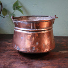 Load image into Gallery viewer, Early 20th Century Hand-Forged Copper Cooking Pot / Plant Pot