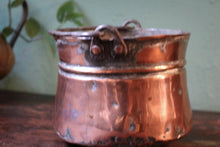 Load image into Gallery viewer, Early 20th Century Hand-Forged Copper Cooking Pot / Plant Pot