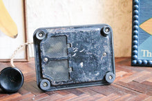 Load image into Gallery viewer, Vintage Black Bakelite Pyramid Rotary Telephone - Mid Century British Desk Phone