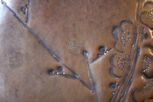 Load image into Gallery viewer, Antique Japanese Copper Blossom Dish – Floral Scalloped Bowl
