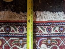 Load image into Gallery viewer, Large Vintage Hand-Knotted Wool Rug – Geometric Medallion & Floral Border – 7'1" × 5'