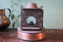 Load image into Gallery viewer, Antique BRIMI Copper & Steel Railway Lamp – Early 20th Century