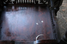 Load image into Gallery viewer, Victorian Aesthetic Movement Octagonal Inlaid Occasional Table on Castors – Pierced Gallery Undertier