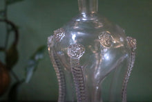 Load image into Gallery viewer, Hadeland Willy Johansson “Nøstetangen” Klukk Decanter – Berry-Prunt Pinched Glass, Mid-Century Norwegian Design