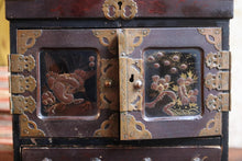 Load image into Gallery viewer, Antique Japanese Lacquer Miniature Jewellery Cabinet - Meiji period (1868-1912)