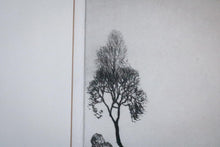 Load image into Gallery viewer, Early 20th.C Drypoint Etching of Plough Team at Dusk – Framed & Mounted