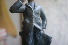 Load image into Gallery viewer, Early 20th.C Spelter Figure “Le Colporteur” On Ebonised Base