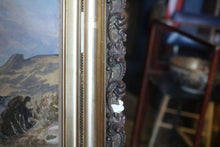 Load image into Gallery viewer, Vintage C.1940 Alpine Village Watercolour in Gilt Frame, 96.5cm x 52cm