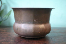 Load image into Gallery viewer, Small Vintage Brass Cachepot Planter With Soft Patina