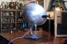 Load image into Gallery viewer, RAYSOL “Sunlamp” Parabolic Electric Heater – Spun-Aluminium Reflector on Cast Base – c.1930s/50s – Display/Prop