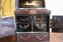 Load image into Gallery viewer, Antique Japanese Lacquer Miniature Jewellery Cabinet - Meiji period (1868-1912)