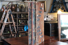 Load image into Gallery viewer, Victorian Book-Form Backgammon & Draughts Set — Faux “Two-Volume” Library Boards — Complete With Counters and Dice