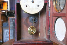Load image into Gallery viewer, Early 20th-C East Asian Mantel Clock With Kanji Dial & Painted Tablet, 44 cm