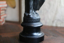 Load image into Gallery viewer, Early 20th.C Spelter Figure “Le Colporteur” On Ebonised Base