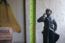 Load image into Gallery viewer, Early 20th.C Spelter Figure “Le Colporteur” On Ebonised Base